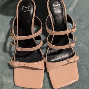 Marc Fisher Women's Light Natural Patent Heels